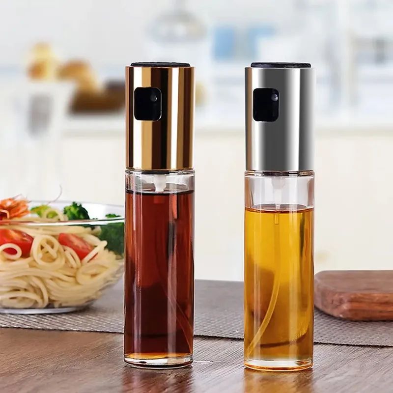 Oil Sprayer Bottle Pump Oil Pot Leak-proof Grill BBQ Sprayer Oil Dispenser BBQ Gravy Boats Tools