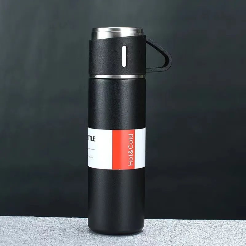 Vacuum Flask Set 500ml 12 Hour Lasting Hot & Cool 304 Steel Body